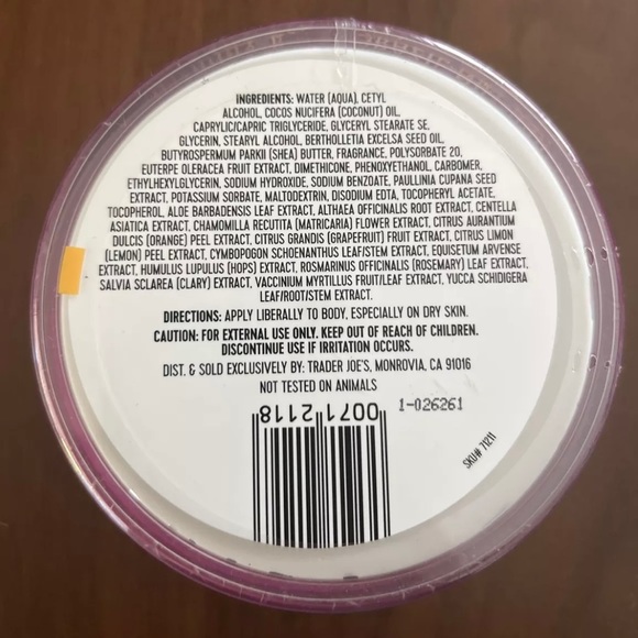 Bath & Body Trader Joes Brazil Nut Body Butter 8oz Poshmark